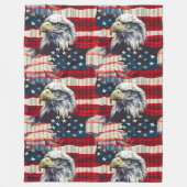 Polaire Couverture Eagle Glory du 4 juillet pour les patri (Devant)