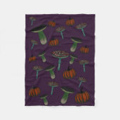 Polaire couverture éffrayante de champignon (Devant)