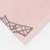 Polaire Couverture Eiffel Tower Rose Tendre Cadeau (Coin)