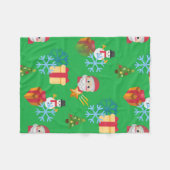 Polaire couverture emoji noël (Devant (Horizontal))
