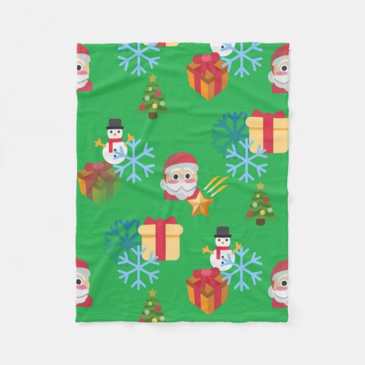 Polaire couverture emoji noël (Devant)