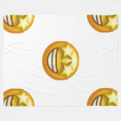 Polaire couverture émoji yeux étoile (Devant (Horizontal))