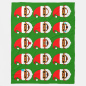 Polaire couverture émoticônes de père Noël (Devant)