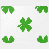 Polaire couverture émoticônes st patrick (Devant (Horizontal))