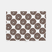 Polaire Couverture en bois de noix de coco chocolat Doughn (Devant (Horizontal))