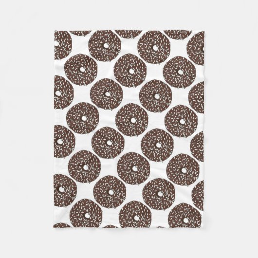 Polaire Couverture en bois de noix de coco chocolat Doughn (Devant)