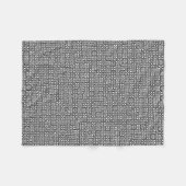 Polaire Couverture en carreaux à monogramme orné (Devant (Horizontal))