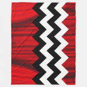 Polaire couverture en chevron noir lodge (Devant)