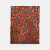 Polaire Couverture en cuir Brown clair (Devant)