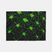 Polaire Couverture en Fleece Neon Synapse Grid (Devant (Horizontal))