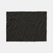 Polaire Couverture en Fleece Texturé à Taches Dorées Foncé (Devant (Horizontal))