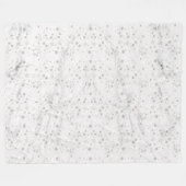 Polaire Couverture en flocon de neige de Noël (Devant (Horizontal))