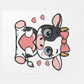 Polaire Couverture en laine de vache 60x80 (Devant (Horizontal))