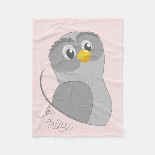 Polaire Couverture en laine Hibou-Sage