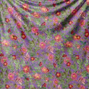 Polaire Couverture en laine vierge de rose sauvage vintage