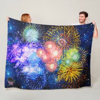 Polaire Couverture en laine vierge Feux d'artifice éclaten