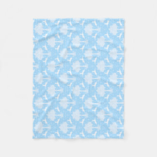 Polaire Couverture en laiton bleu chêne et cerf (horizonta
