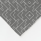Polaire Couverture en maille texturée grise ADOM (Coin)
