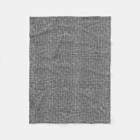 Polaire Couverture en maille texturée grise ADOM (Devant)