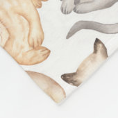 Polaire Couverture en molette Kitty 60x80 (Coin)