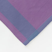 Polaire Couverture en molleton à carreaux violets et bleus (Coin)