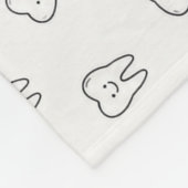 Polaire Couverture en molleton à denti souriantes - noir e (Coin)