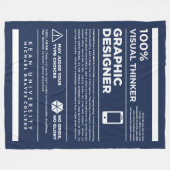 Polaire Couverture en molleton à label de soins de concept (Devant (Horizontal))