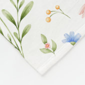 Polaire Couverture en molleton à monogramme floral pour fi (Coin)