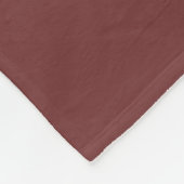 Polaire Couverture en molleton à monogramme rouge foncé av (Coin)
