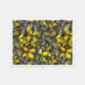 Polaire Couverture en molleton à motif de feuilles d'autom (Devant (Horizontal))