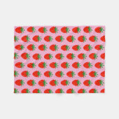 Polaire Couverture en molleton à motif de fraise rouge mig (Devant (Horizontal))