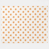 Polaire Couverture en molleton à motif de jolies oranges (Devant (Horizontal))