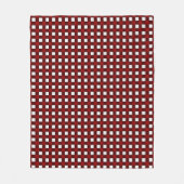 Polaire Couverture en molleton à motif de Noël rouge (Devant)