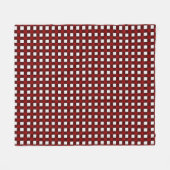 Polaire Couverture en molleton à motif de Noël rouge (Devant (Horizontal))