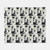 Polaire Couverture en molleton à motif de visages de panda (Devant (Horizontal))