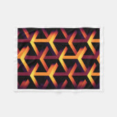 Polaire Couverture en molleton à motif d'illusion d'optiqu (Devant (Horizontal))