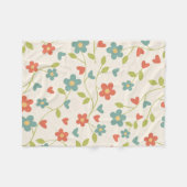 Polaire Couverture en molleton à motif fleurs (Devant (Horizontal))