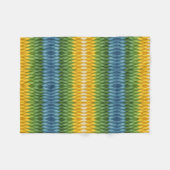 Polaire Couverture en molleton à motif géométrique ondulé (Devant (Horizontal))