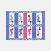 Polaire Couverture en molleton à motif matelassé Pastel Da (Devant (Horizontal))