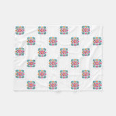 Polaire Couverture en molleton à patchwork floral mexicain (Devant (Horizontal))