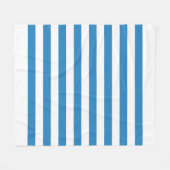 Polaire Couverture en molleton à rayures bleu pastel et bl (Devant (Horizontal))