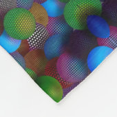 Polaire Couverture en molleton abstraite kaléidoscope bleu (Coin)