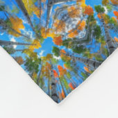 Polaire Couverture en molleton abstraite kaléidoscope bleu (Coin)