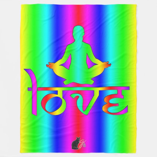 Polaire Couverture en molleton aux intentions de Love Rain (Devant)