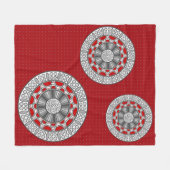 Polaire Couverture en molleton Aztec rencontre l'alien (Devant (Horizontal))
