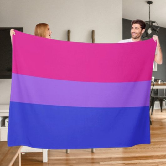 Polaire Couverture en molleton Bi Pride Cozy
