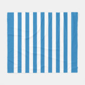 Polaire Couverture en molleton bleu pastel royal et blanc (Devant (Horizontal))