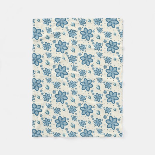 Polaire Couverture en molleton bleu poussiéreux chic Jasmi (Devant)