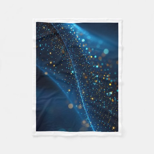 Polaire Couverture en molleton Blue Nebula et étincelles d (Devant)