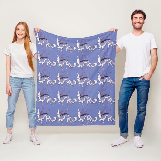 Polaire Couverture en molleton Borzoi Ballerine (En situation)